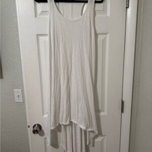 J. Crew White High Low Sleeveless Dress
